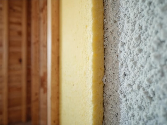 ¿Cómo se analiza la densidad correcta para que el material insuflado se asiente y no pierda su eficacia con el tiempo?